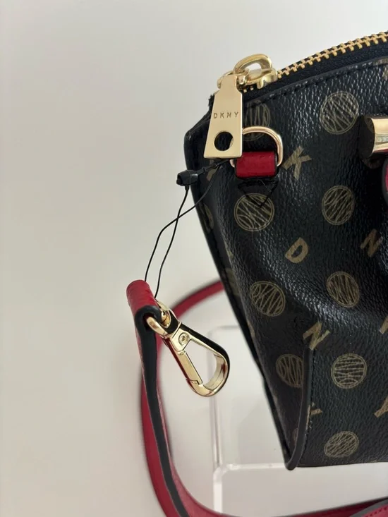 DKNY Elissa Mini Heritage Logo Satchel - Picture 4 of 9